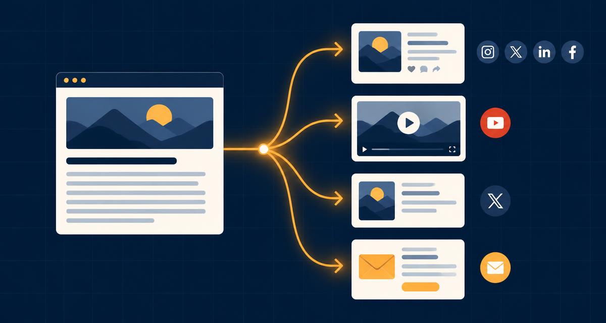 How to repurpose one piece of content with AI